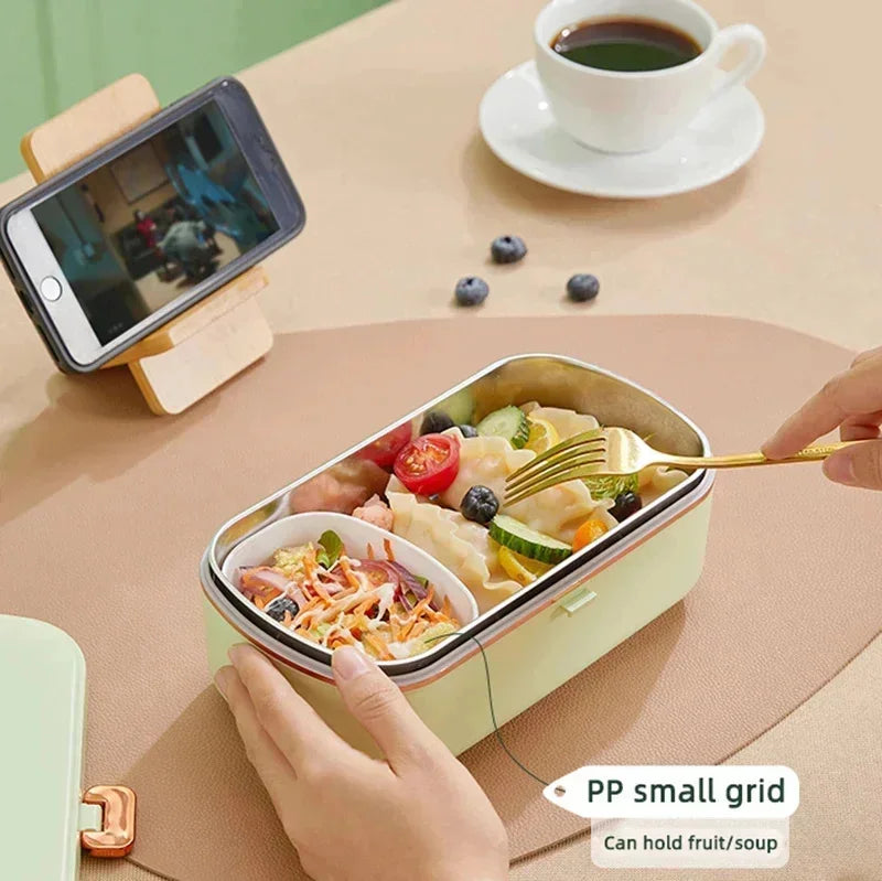 220V 36W 900Ml Electric Lunch Box Water Free Heating Box Stainless Steel Food Warmer Portable Thermal Boxes for Office School